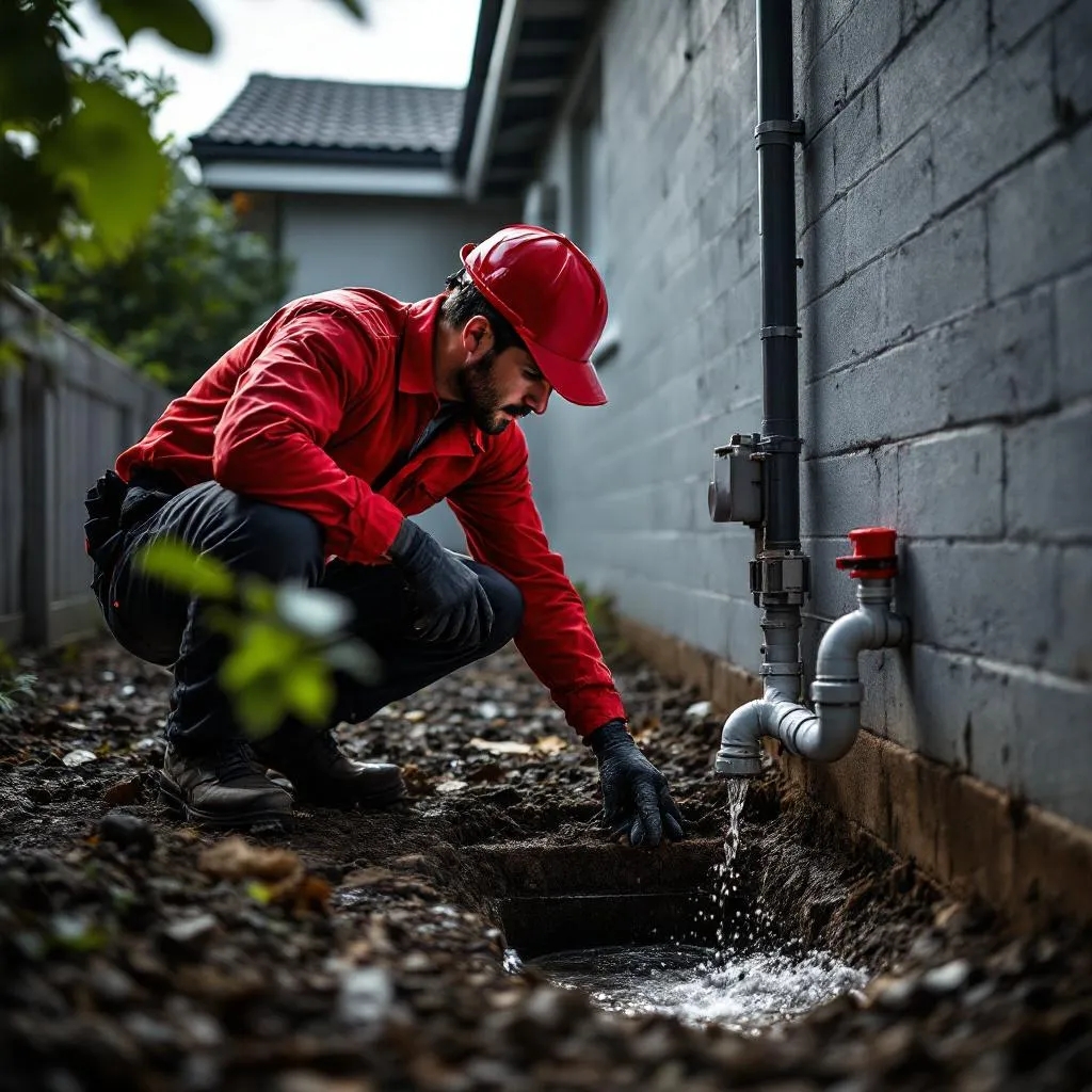 911 plumber emergency blocked drain at a house in pretoria